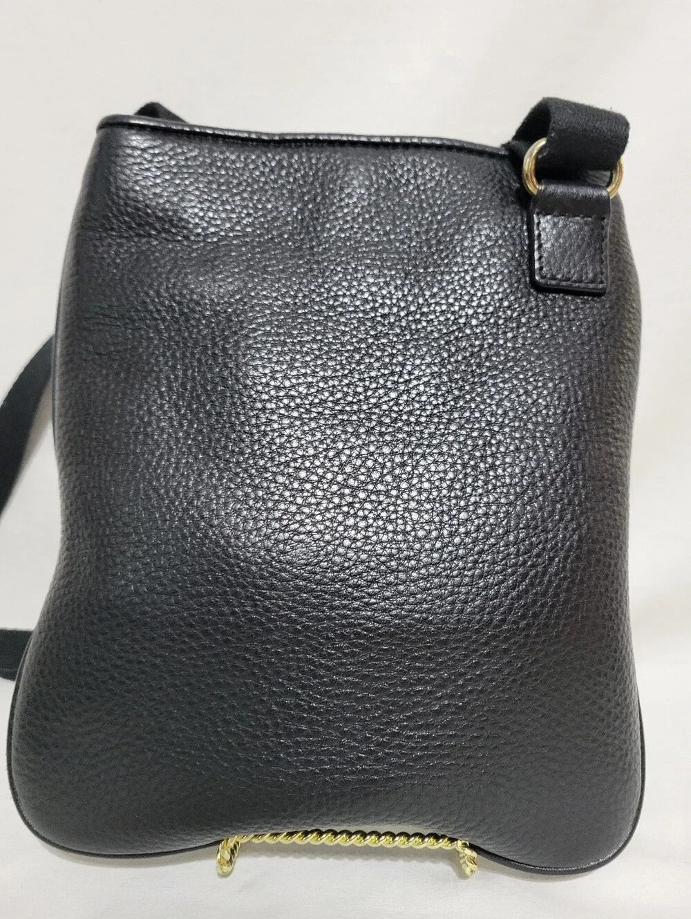 Michael Kors Black Pebble Leather Crossbody Bag